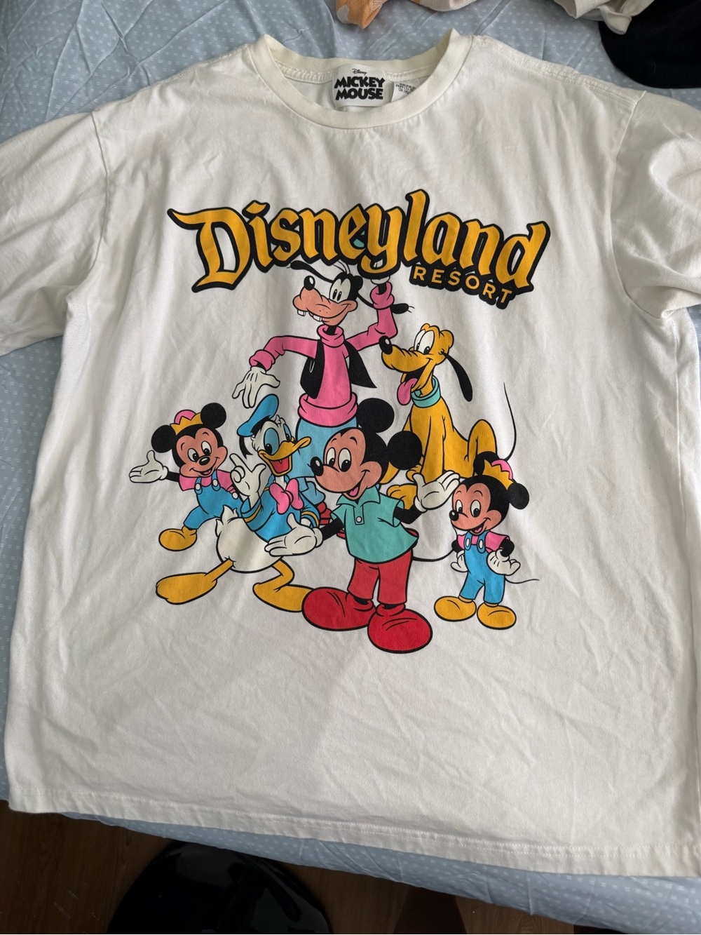 Disneyland Resort White Graphic Tee featuring Mickey & Friends